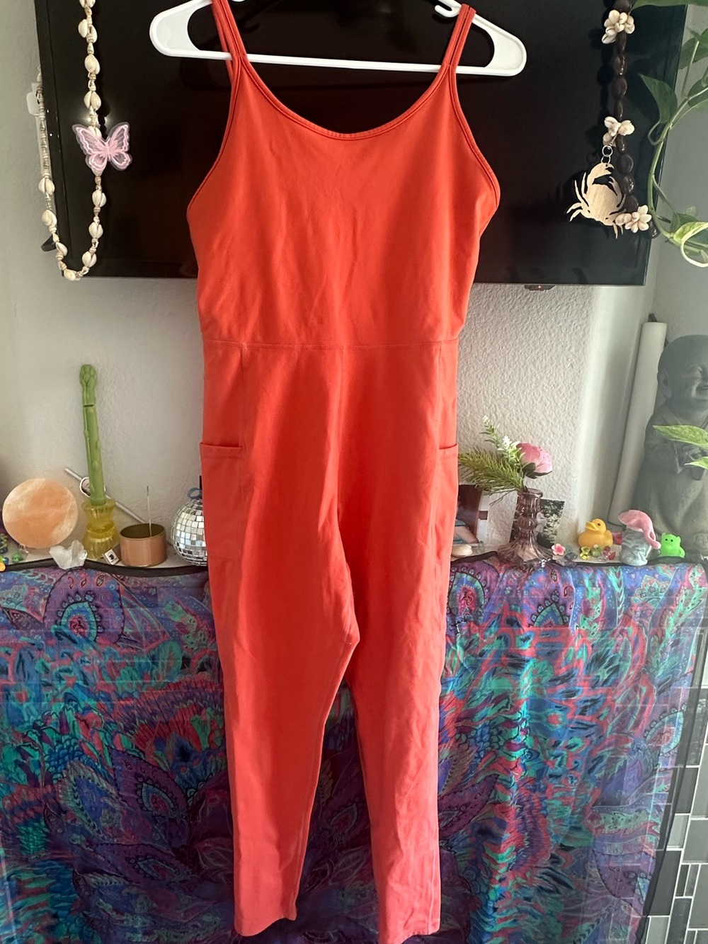 Mono B Coral Sleeveless Jumpsuit